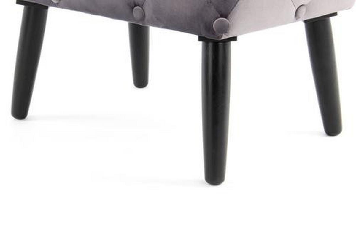 HOCKER A7QQP - Schwarz/Grau, Basics, Holzwerkstoff/Textil (40/48/60cm) - Kayoom