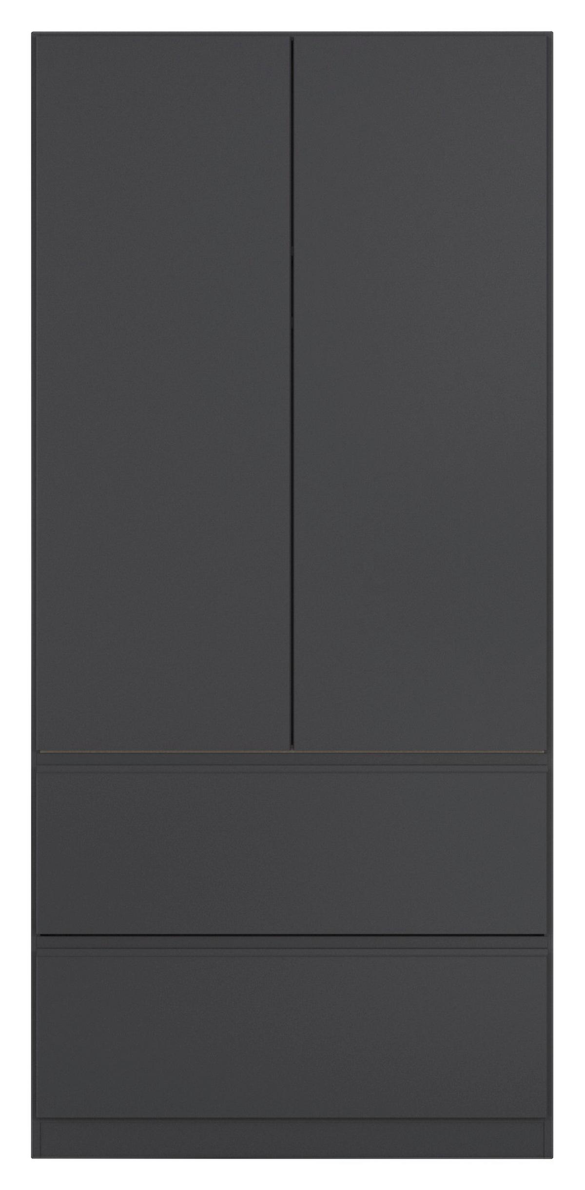 Omara S Klasičnimi Vrati Costa, Siva - siva, Moderno, leseni material (91/197/54cm) - Rauch Möbel