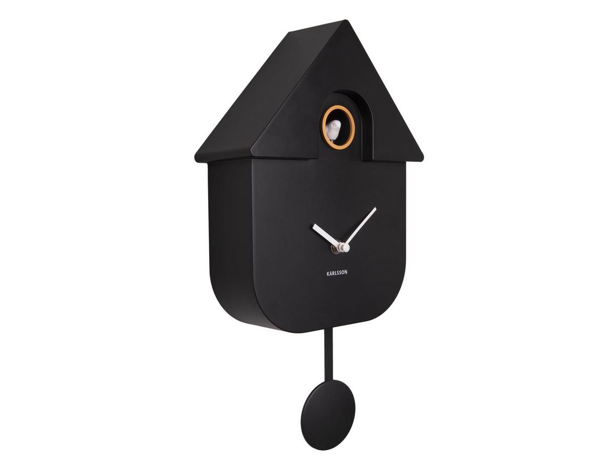 ZEGAR ŚCIENNY KA5768BK - czarny, Basics, tworzywo sztuczne (30cm) - Karlsson
