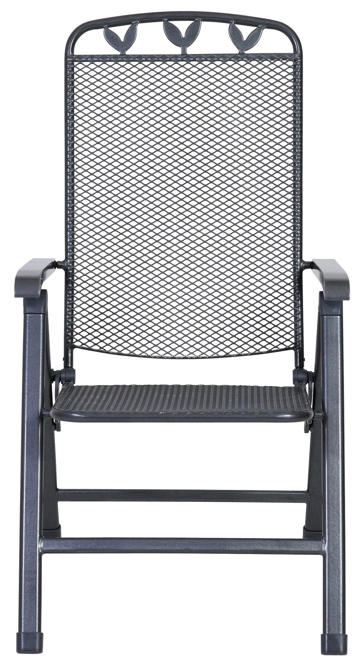 Gartensessel Toulouse Grau Metall - Grau, Basics, Metall (58/108/64cm) - Gardenson