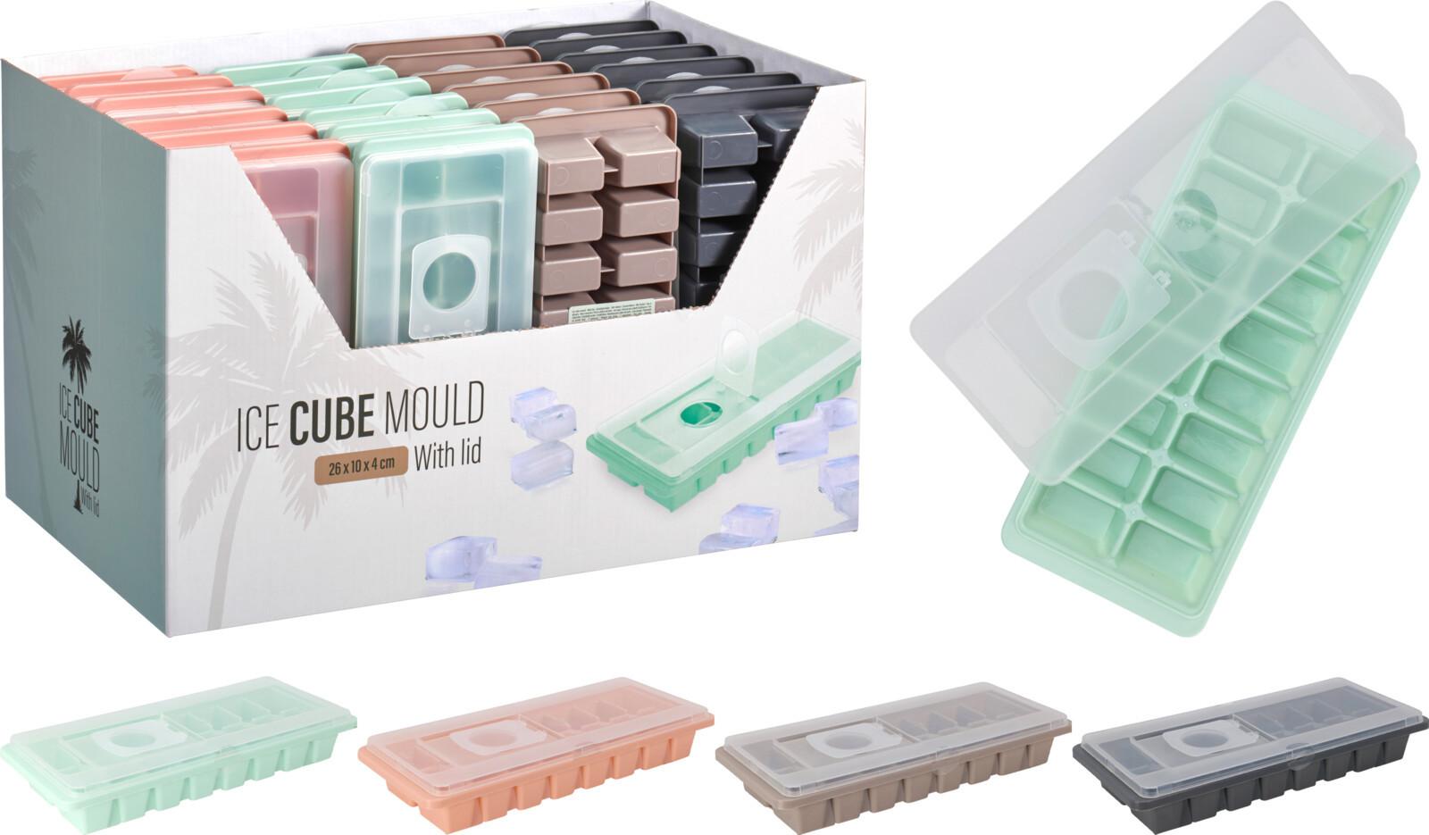 Tavă pentru cuburi de gheață Ice Cube - Basics, plastic (26/10,8/4cm)