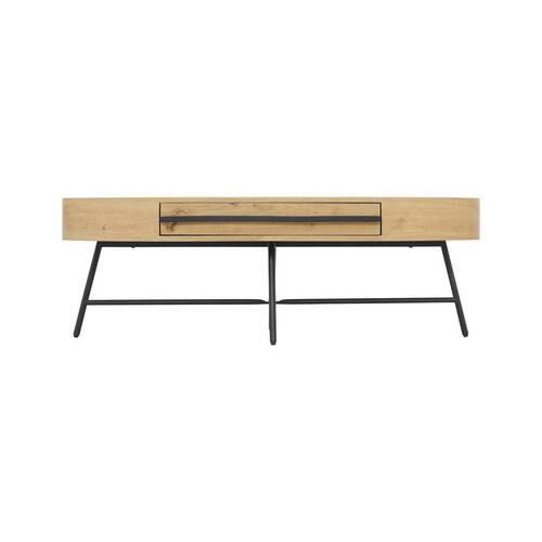 SOFFBORD EMILIA -TOP- -BASED- - svart/ekfärgad, Modern, metall (120/60/40cm) - Based