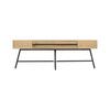SOFFBORD EMILIA -TOP- -BASED- - svart/ekfärgad, Modern, metall (120/60/40cm) - Based