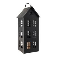 Lámpás Maruni - fekete, fém (13/31,5/13cm) - Modern Living