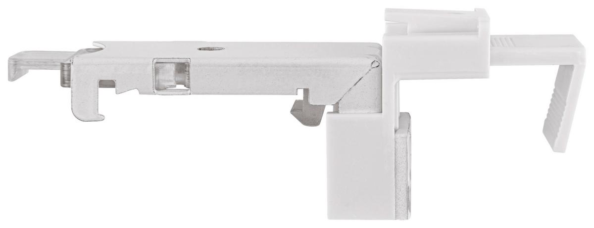Klemmträger für Thomas in Weiss - Weiss, Kunststoff/Metall - Modern Living