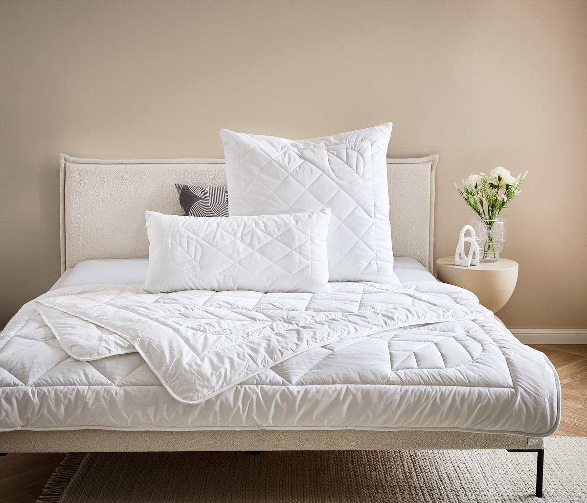 KOŁDRA LETNIA LIZARD - biały, Konventionell, tkanina (200/200cm) - Sleeptex