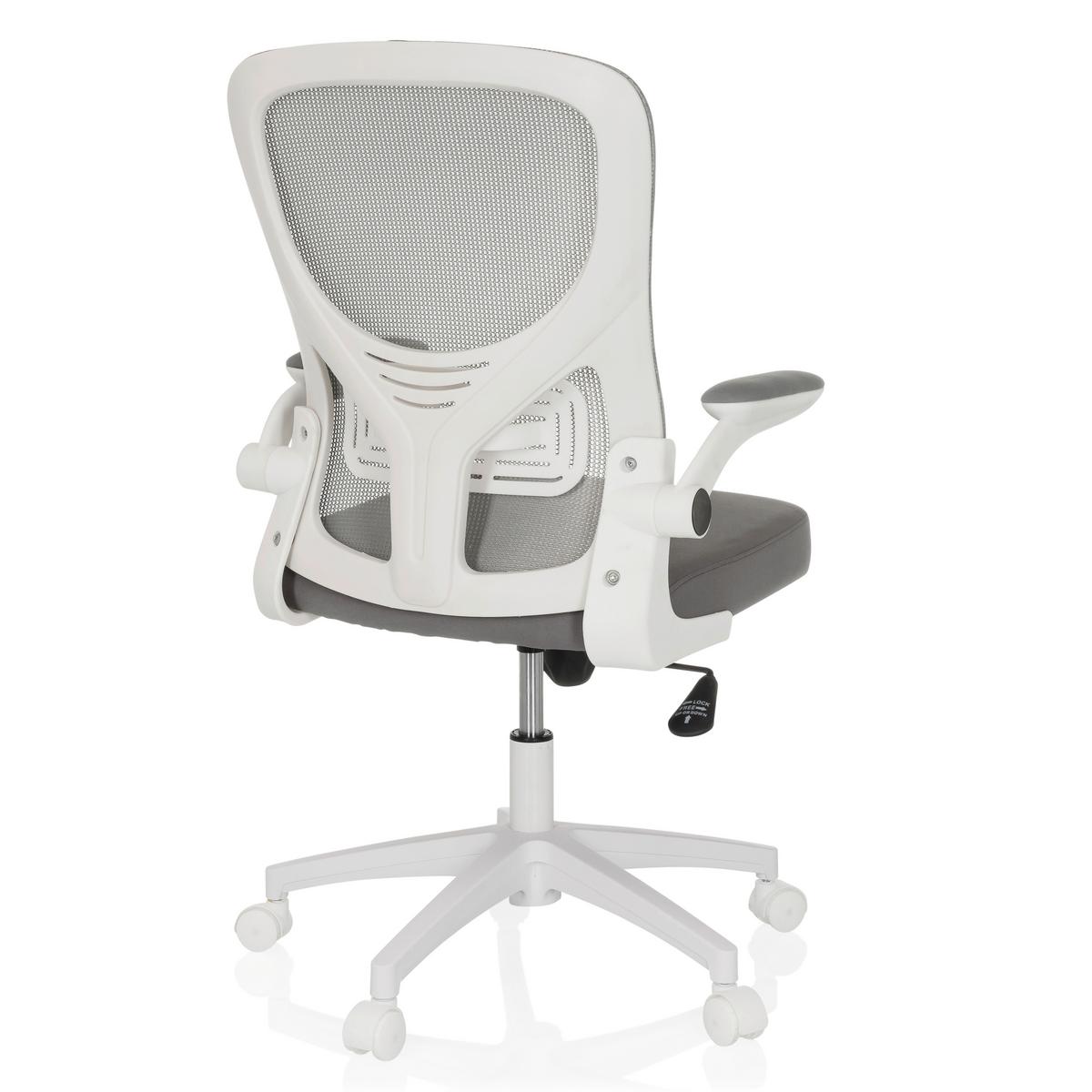 Drehstuhl Belio W Grau/Weiß - Grauweiß/Weiß, MODERN, Kunststoff/Textil (60/95-105/54cm) - MID.YOU