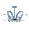 Kronleuchter Serena Hellblau max. 6 Watt - Hellblau, Design, Metall (65/110cm)