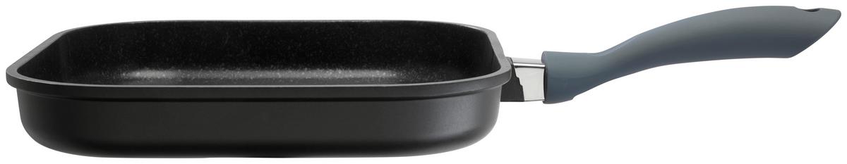 Grillserpenyő Smart - fekete/ezüstszínű, Konventionell, műanyag/fém (27,5/27,5/4,6cm) - Mömax