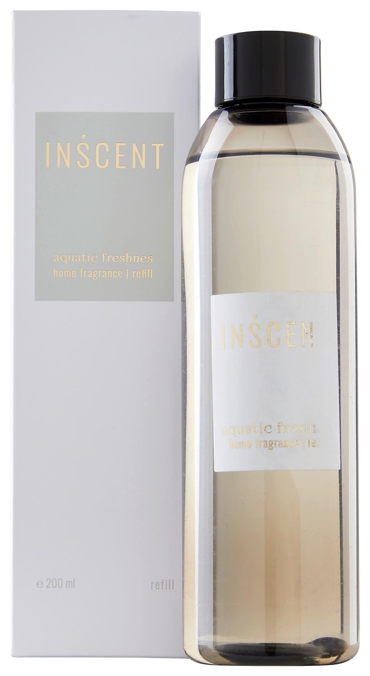 Raumduft-Nachfüllung Aquatic Freshness ca. 200ml - Klar/Weiß, Design, Kunststoff (0,2l) - Inscent
