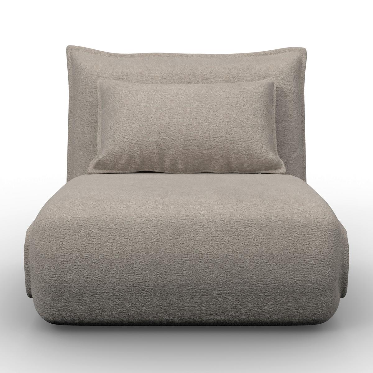 Schlafsessel Macy Bouclé Beige - Beige, MODERN, Textil/Metall (83/35/65cm) - Bessagi Home