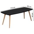 Couchtisch in Schwarz 'Scanio' - Buchefarben/Schwarz, Design, Holz/Holzwerkstoff (110/50/42cm) - Livetastic Couchtisch in Schwarz 'Scanio' - Buchefarben/Schwarz, Design, Holz/Holzwerkstoff (110/50/42cm) - Livetastic