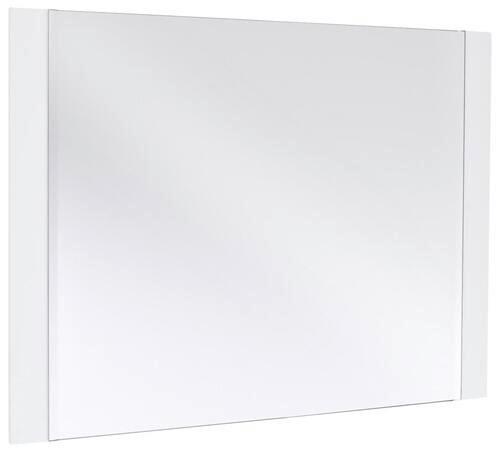 LUSTRO ŚCIENNE ROMINA - biały, Design, materiał drewnopochodny/szkło (90/68/2cm)