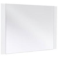 LUSTRO ŚCIENNE ROMINA - biały, Design, materiał drewnopochodny/szkło (90/68/2cm)