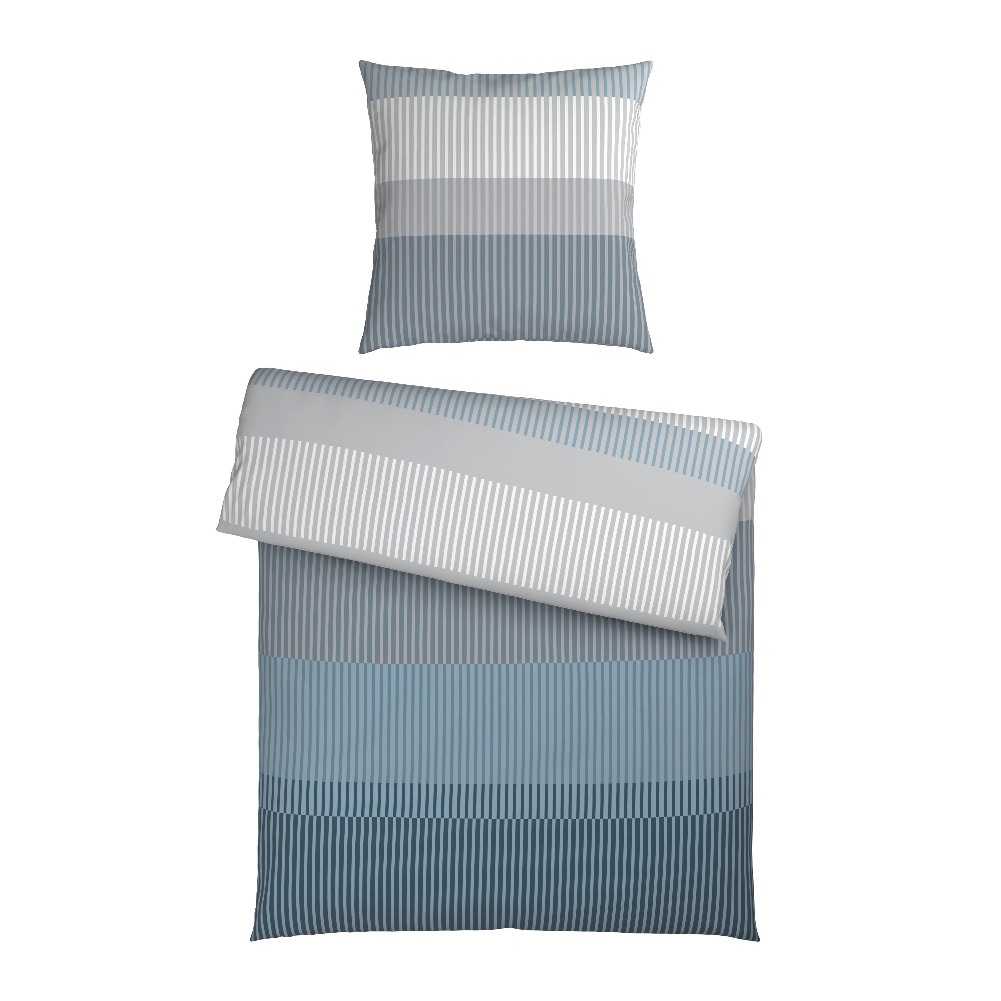 Bettwäsche Hannes Graublau ca. 135x200cm - Graublau, Textil (135/200cm) - Mömax