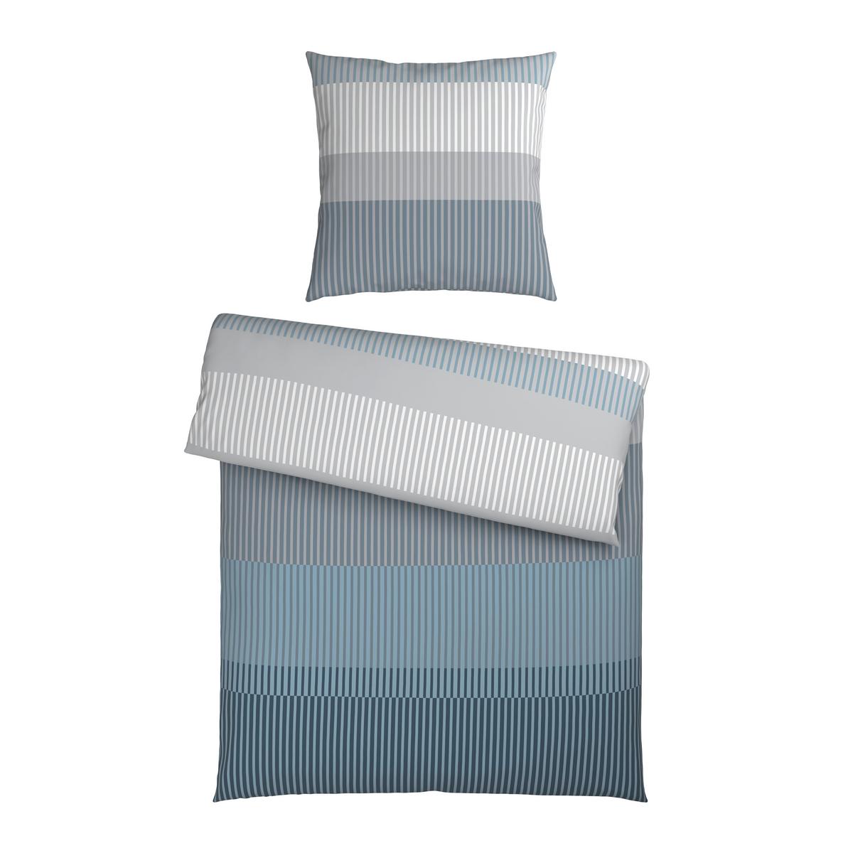 Bettwäsche Hannes Graublau ca. 135x200cm - Graublau, Textil (135/200cm) - Mömax