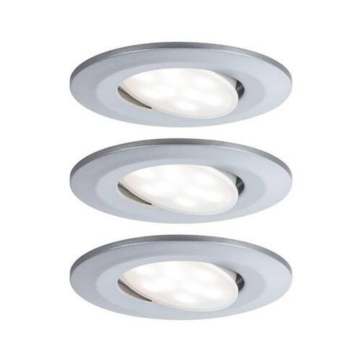 LED-Deckenleuchte Calla IP65 max. 3x 6 Watt, 3-teilig - Chromfarben, Basics, Kunststoff (9cm) - Paulmann