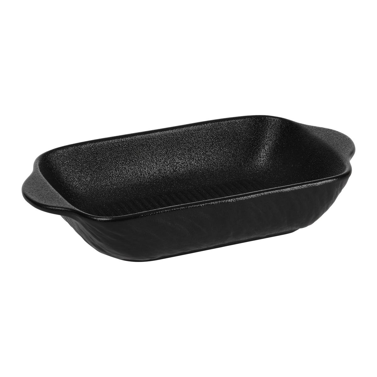 Auflaufform Ruki - S Schwarz - Schwarz, Konventionell, Keramik (19,5/13,1/4,5cm) - Mömax