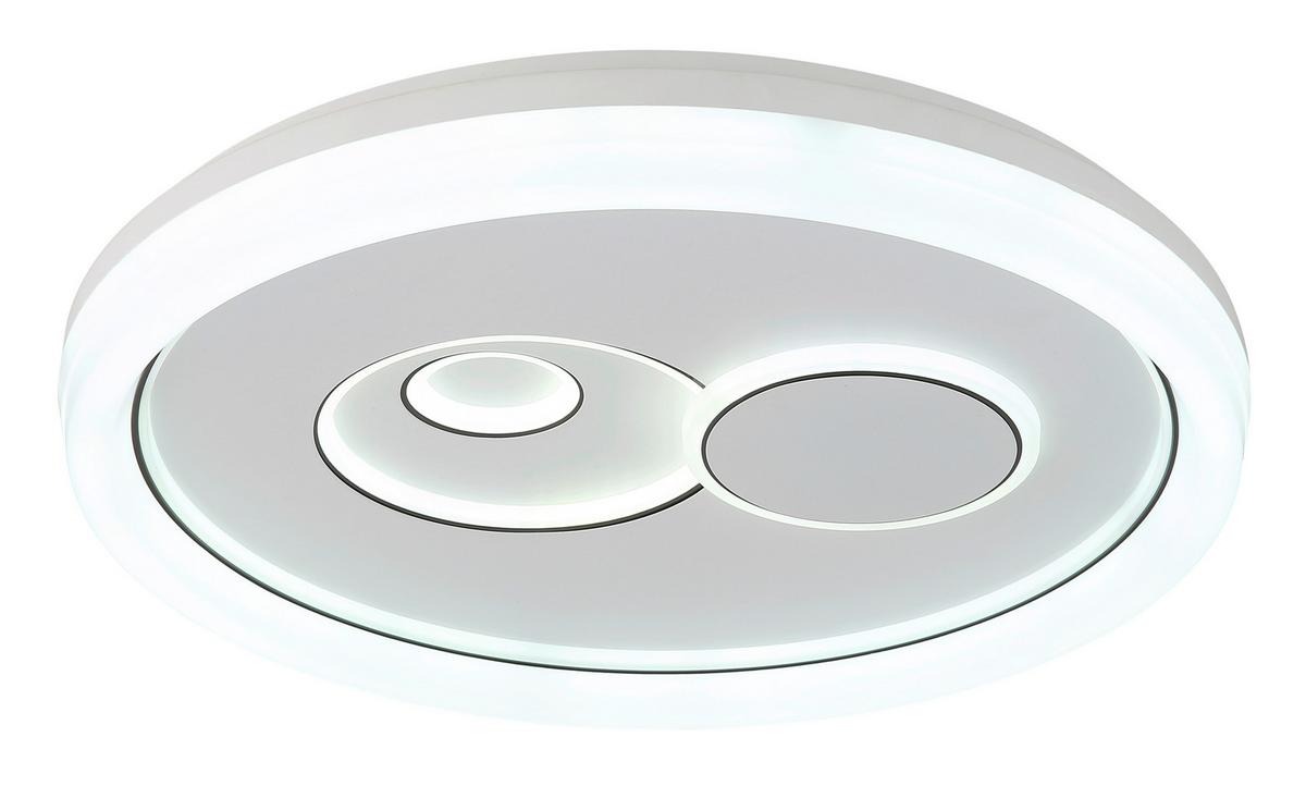 Led Stropna Svjetiljka Ruiz - bijela/crna, Basics, metal/plastika (49/7cm) - Globo