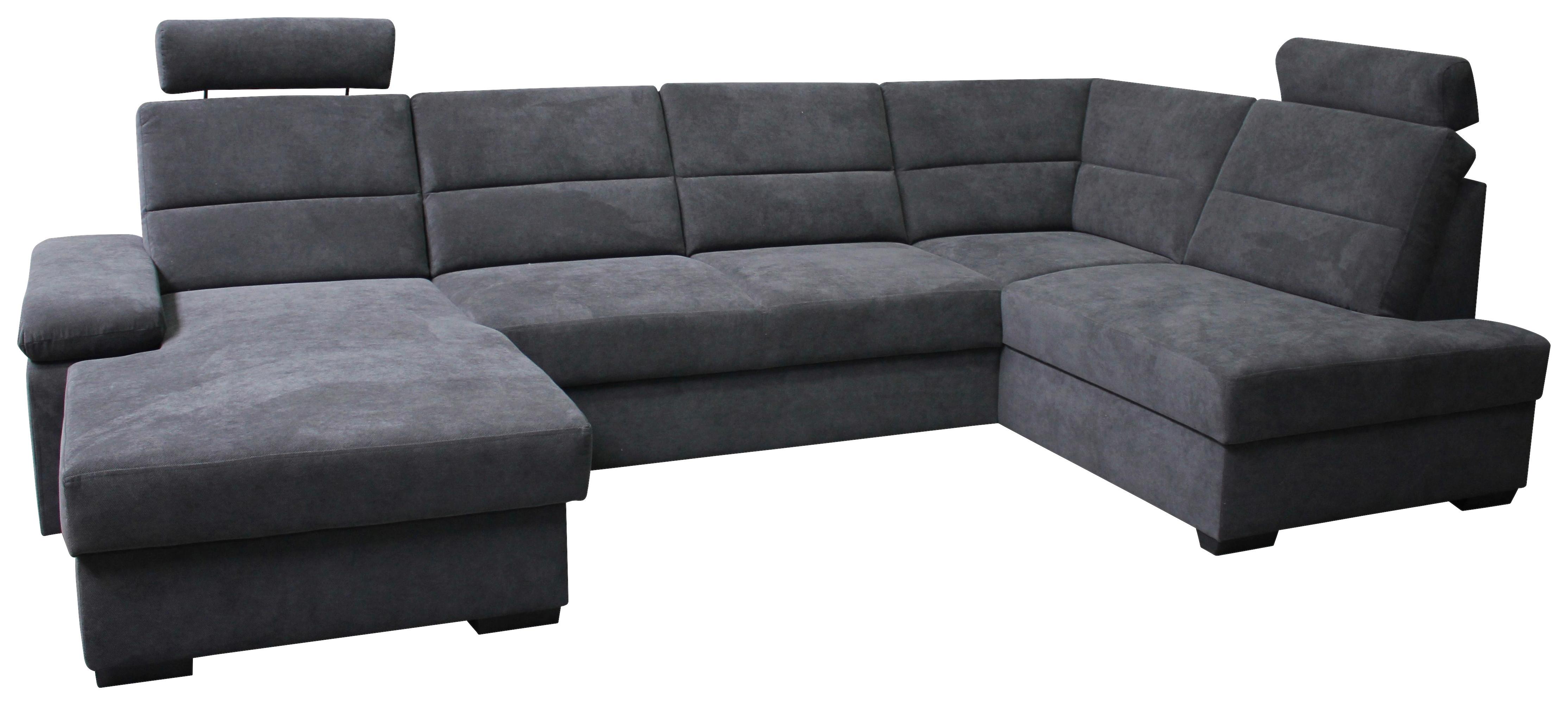 Funkcijska Sedežna Garnitura Norman, Z Ležiščem - temno rjava/antracit, Design, umetna masa/tekstil (166/319/183cm) - Mömax