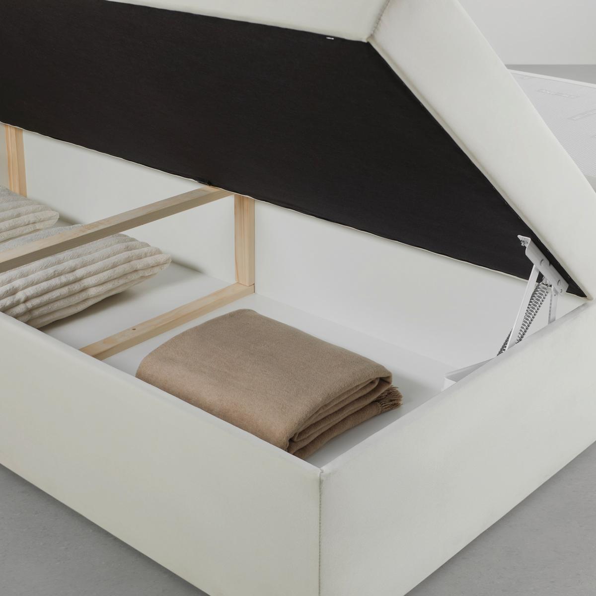 Boxspringbett Rossa in Beige ca. 180x200cm - Beige/Schwarz, Konventionell, Holzwerkstoff/Kunststoff (180/200cm) - Mömax