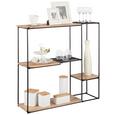 Regal Naturfarben/Schwarz - Schwarz/Naturfarben, MODERN, Holz/Metall (103/100/28cm) - Modern Living Regal Naturfarben/Schwarz - Schwarz/Naturfarben, MODERN, Holz/Metall (103/100/28cm) - Modern Living