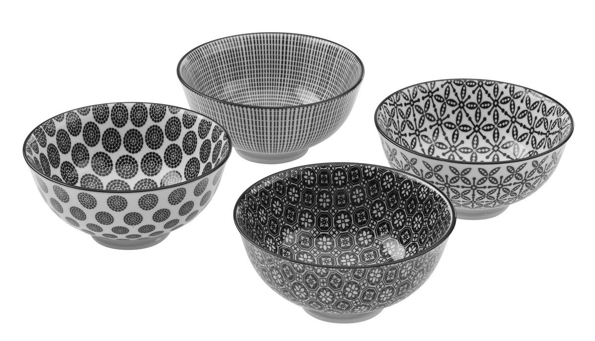 Szószos Tálka Shiva - fekete/fehér, Lifestyle, kerámia (11,5/5,8cm) - Modern Living