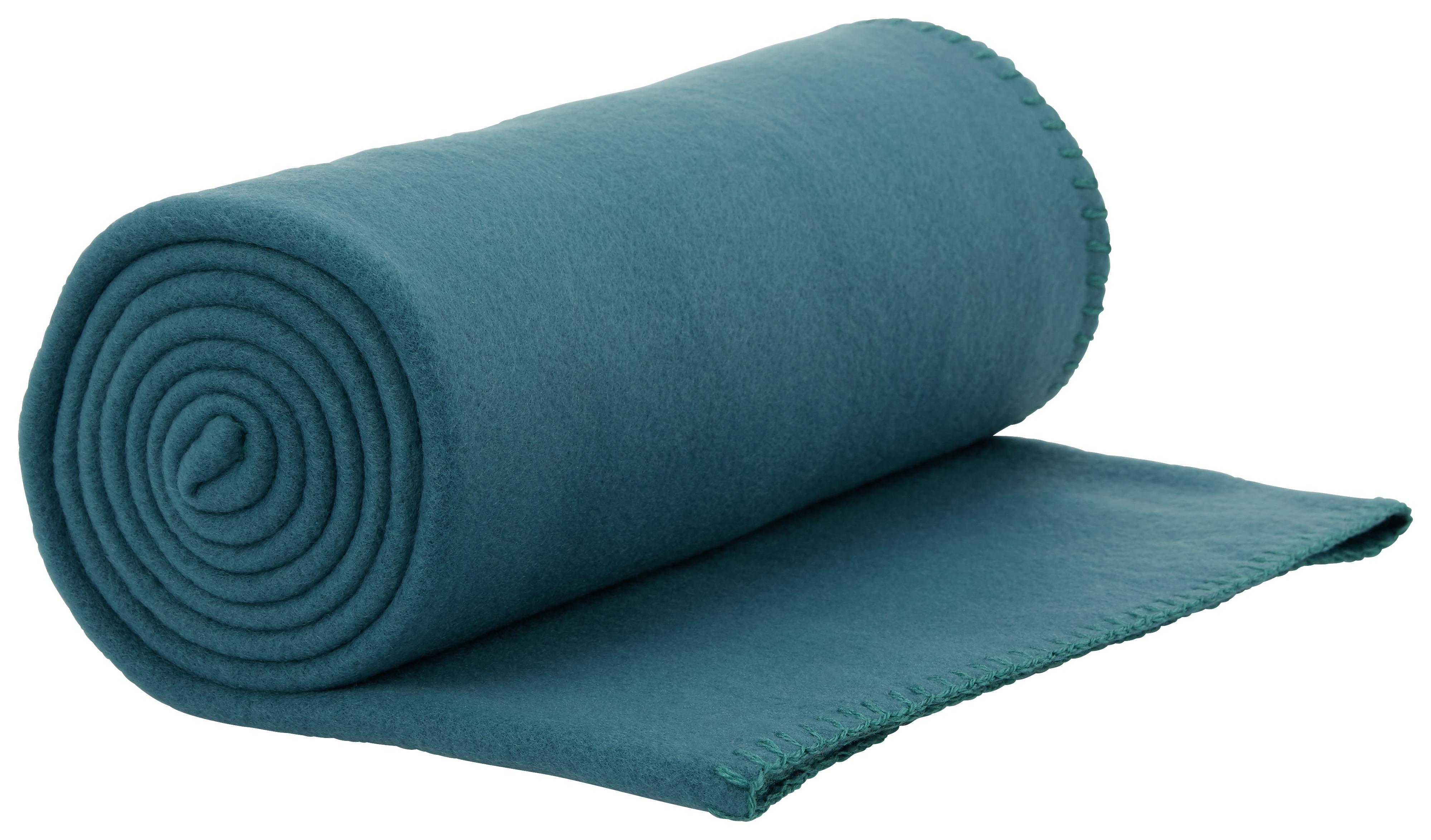 Polár Takaró Beatrix 130/160 - olajkék, textil (130/160cm) - Modern Living