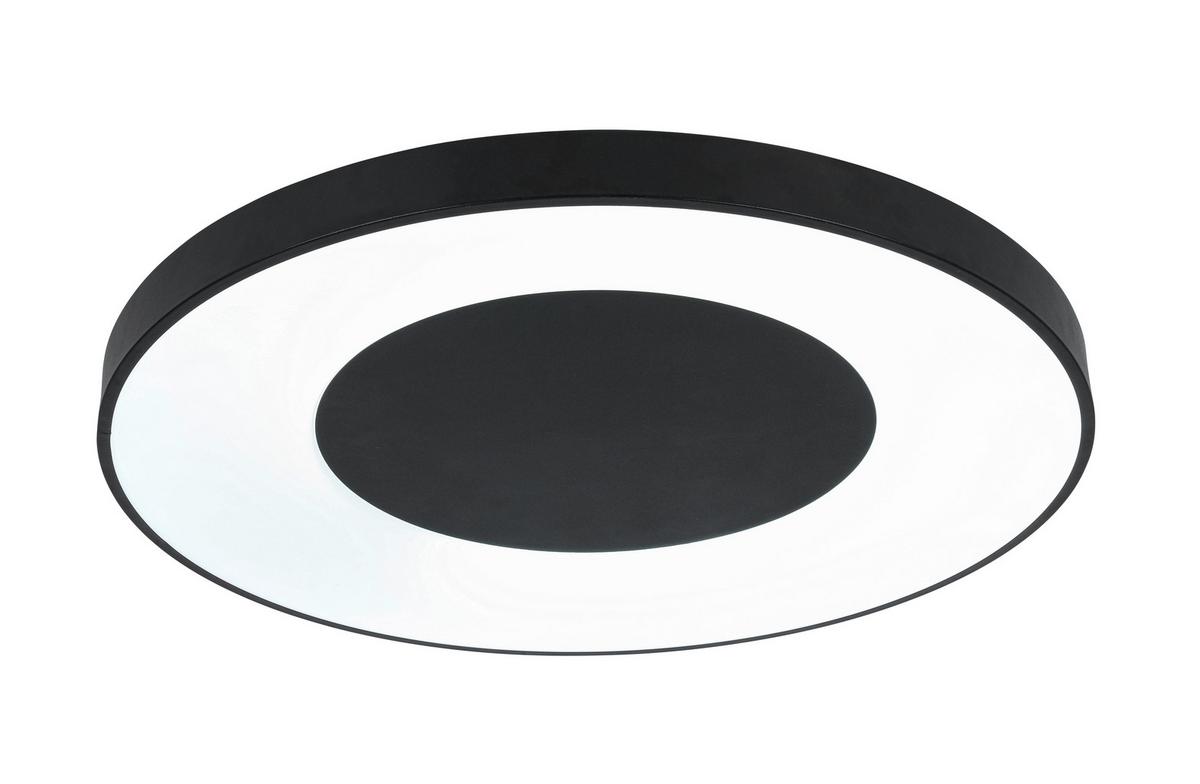 LED-Deckenleuchte Jumpo Schwarz/Weiß max. 48 Watt - Weiss/Schwarz, Modern, Kunststoff/Metall (70/7cm) - Mömax