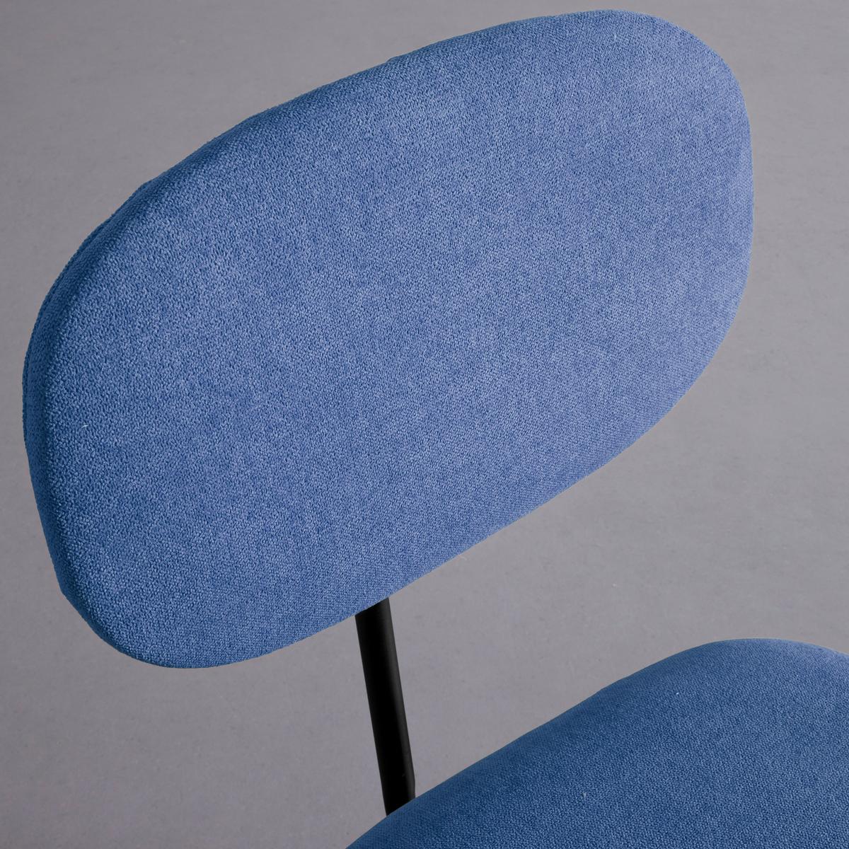 Stuhl-Set Pino 2er-Set Blau - Blau/Schwarz, MODERN, Holz/Textil (46/80/55cm) - Bessagi Home