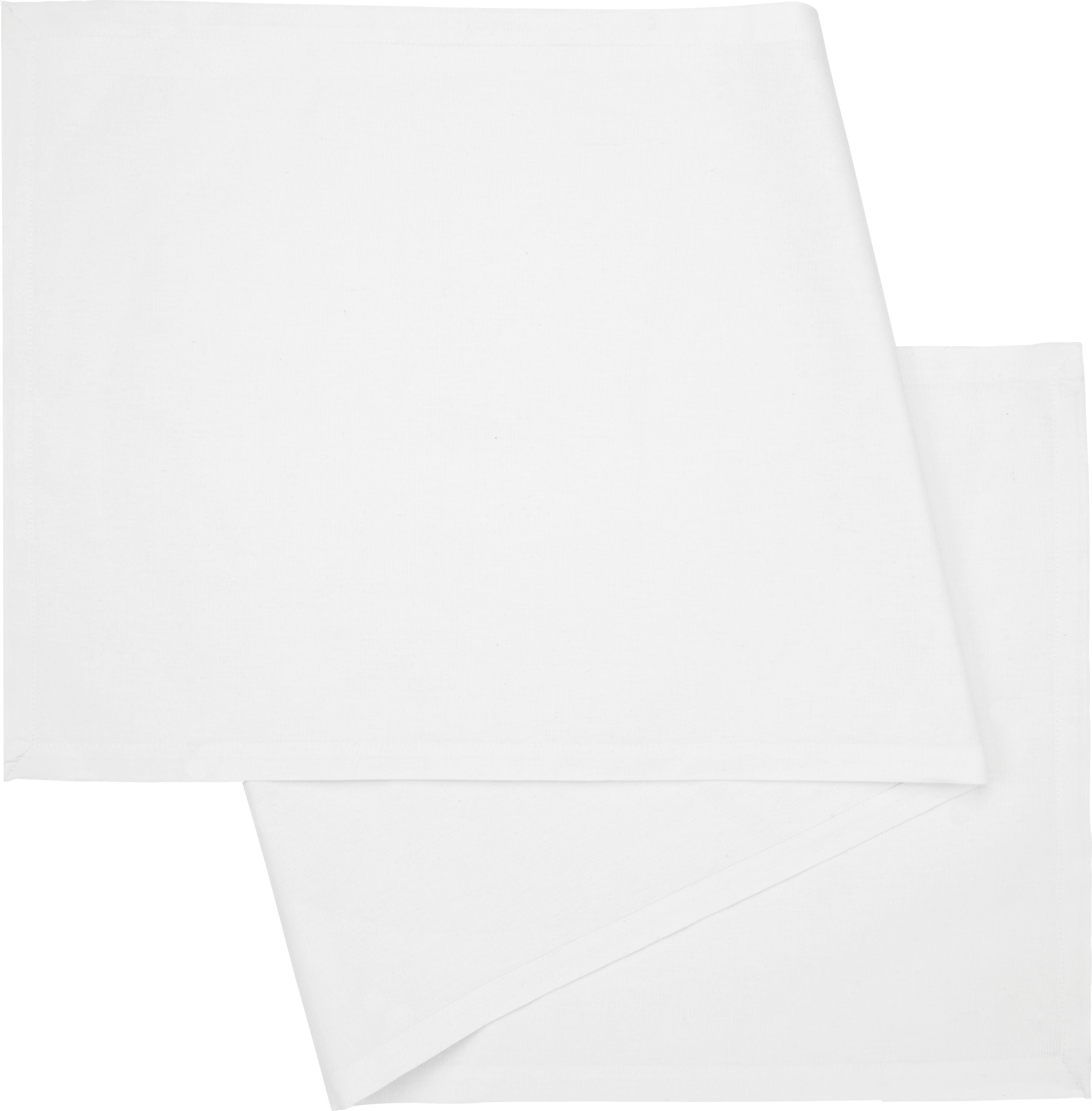 Tischläufer Steffi in Weiss - Naturfarben, Textil (45/150cm) - Modern Living