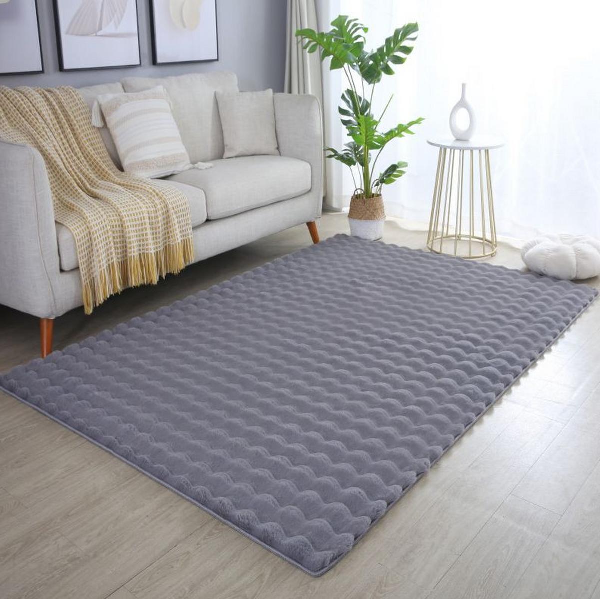 Preproga Z Visokim Florom Ambiance, Siva, 120x170cm - siva, Basics, tekstil (120/170cm) - Novel