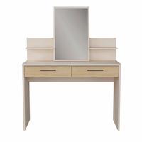 Sminkasztal Ricciano - tölgyfa színű/fekete, Modern, faalapú anyag/fém (114,5/147,1/41,3cm)