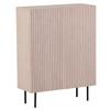 HIGHBOARD BJÖRKÖN - Eichefarben/Schwarz, Design, Holz/Holzwerkstoff (80/103/30cm) - Livetastic