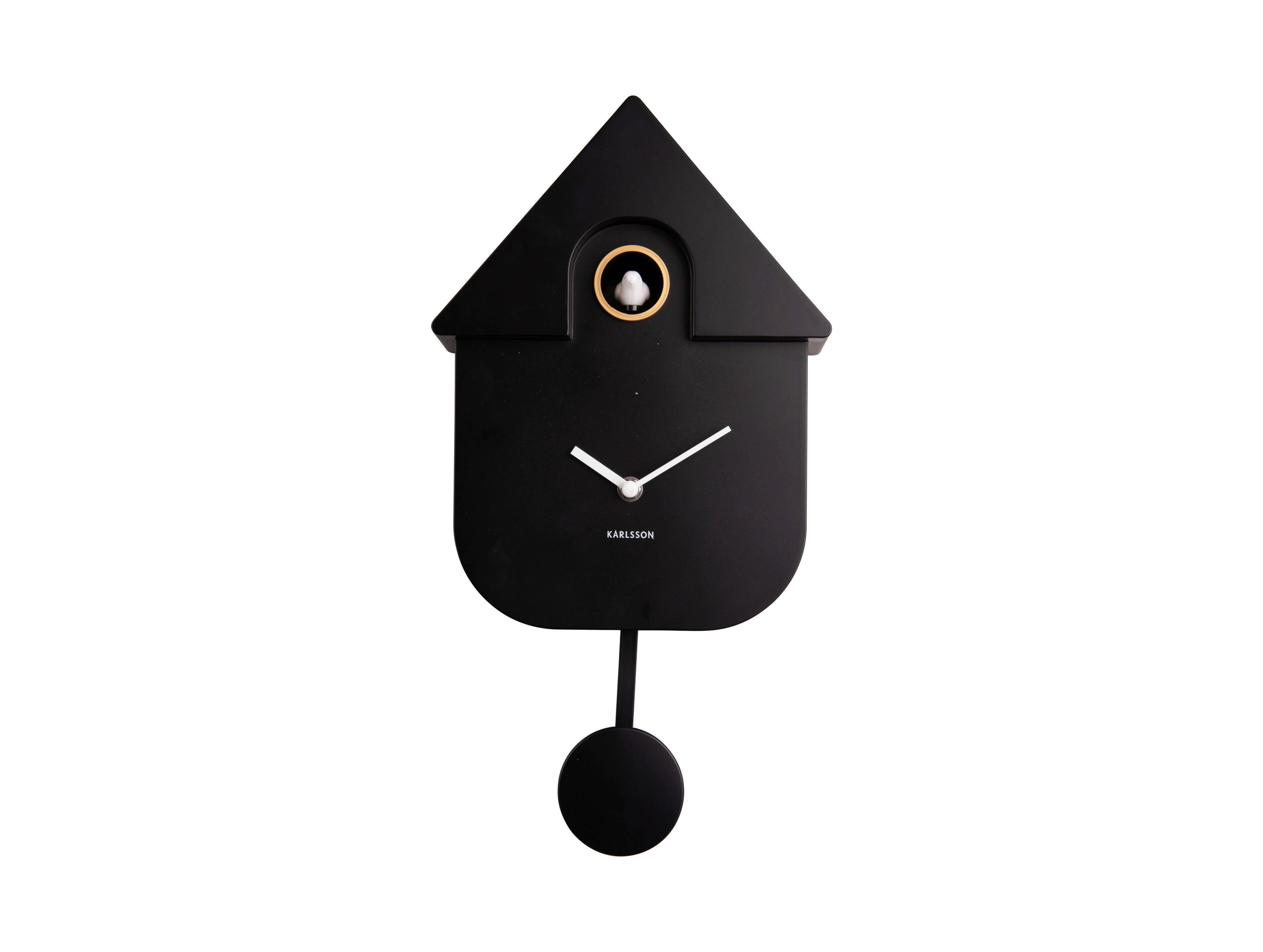 ZEGAR ŚCIENNY KA5768BK - czarny, Basics, tworzywo sztuczne (30cm) - Karlsson