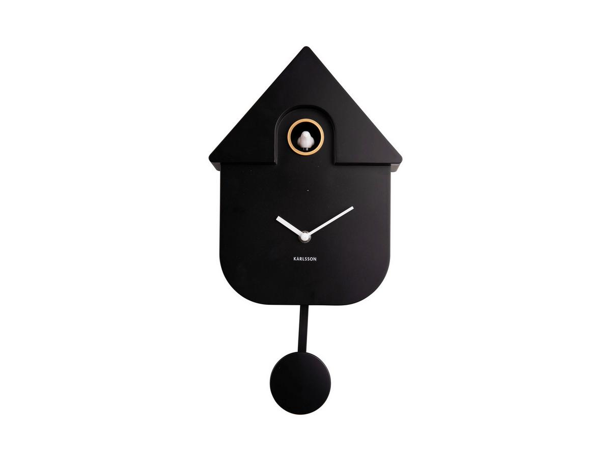 ZEGAR ŚCIENNY KA5768BK - czarny, Basics, tworzywo sztuczne (30cm) - Karlsson