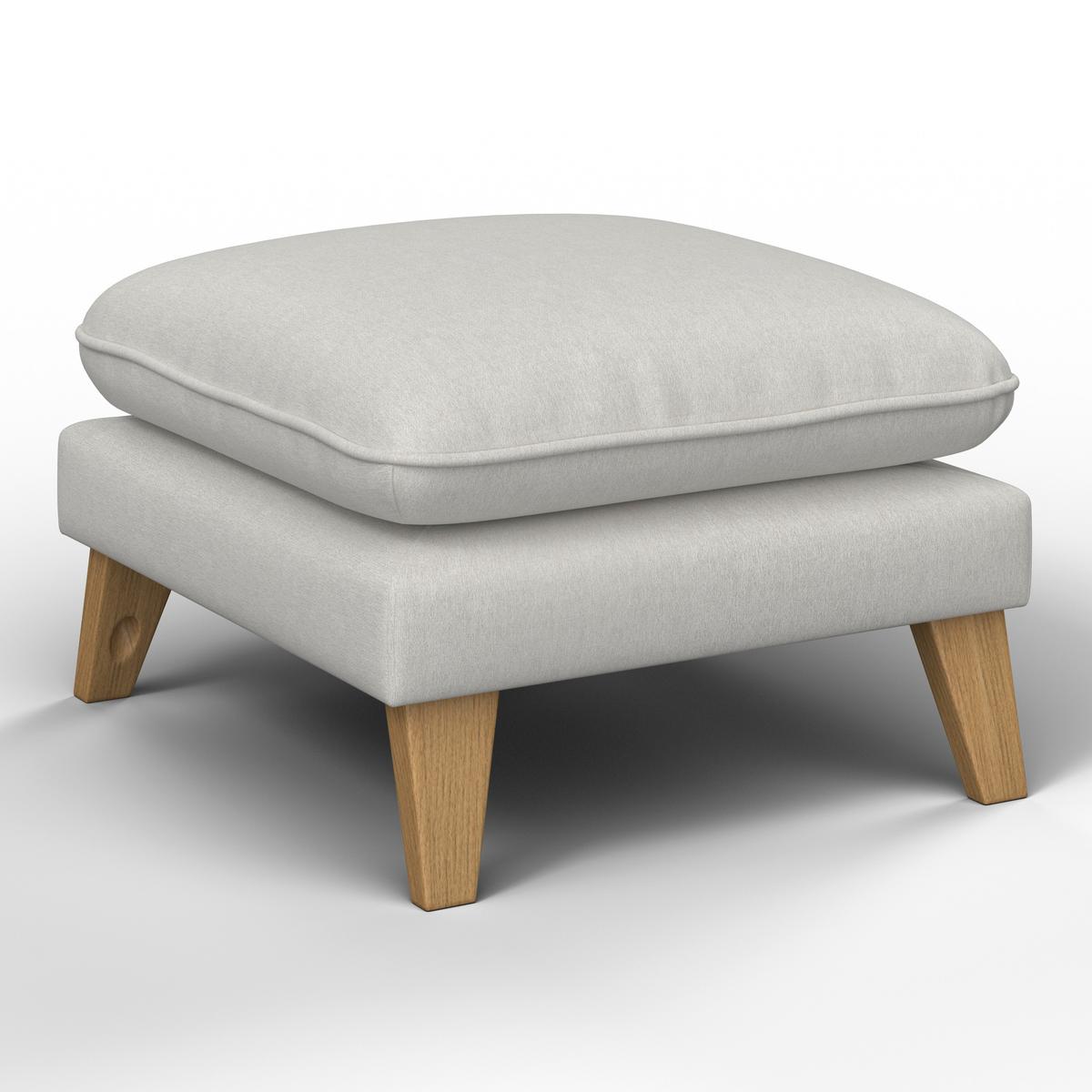 Ecksofa Illa Hellgrau Webstoff - Hellgrau/Naturfarben, MODERN, Holz/Textil (154/84/86cm) - Bessagi Home