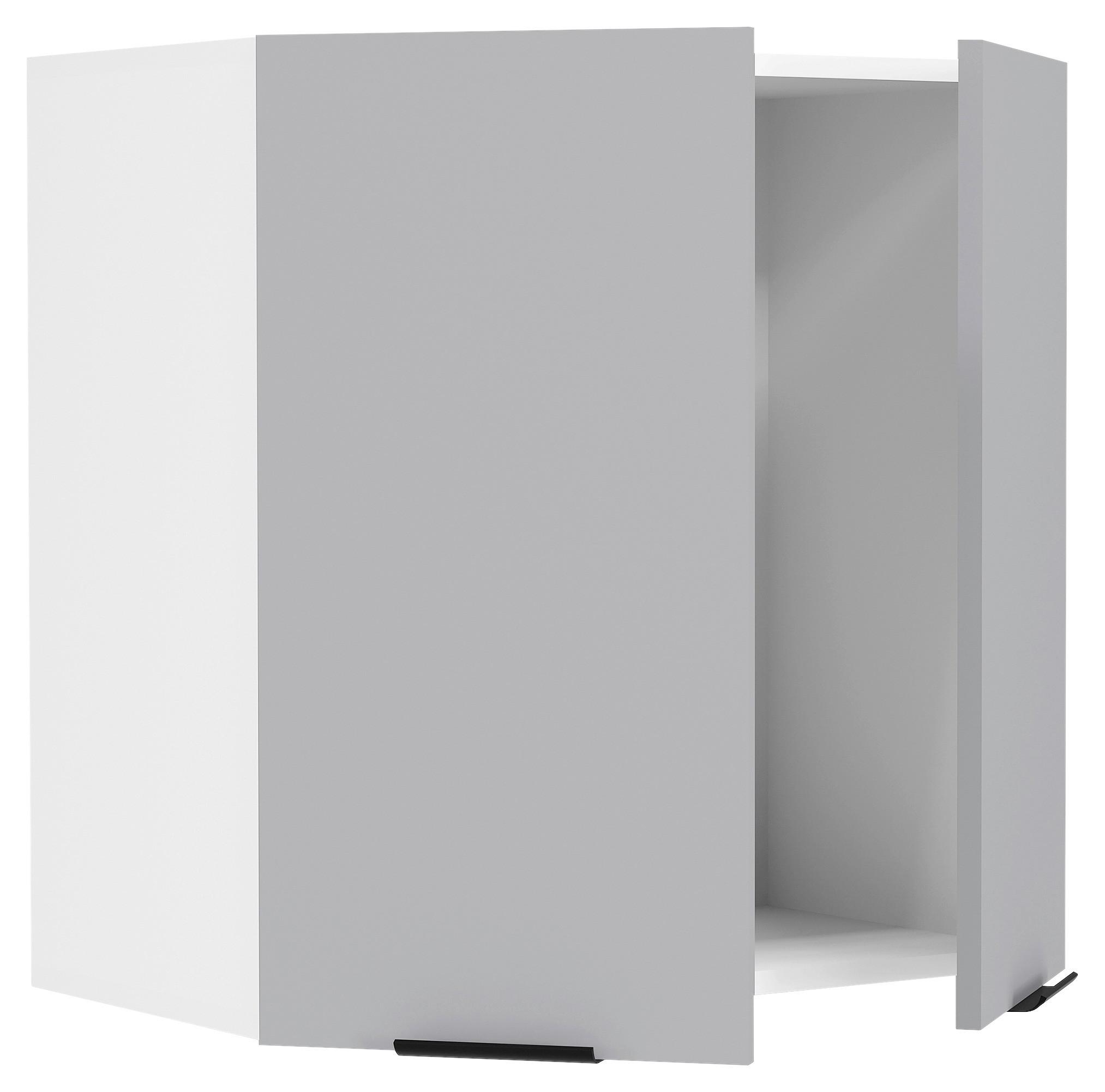 KÜCHENOBERSCHRANK FASOLA - Weiss/Anthrazit, Trend, Holzwerkstoff/Kunststoff (60/60/31cm) - MID.YOU