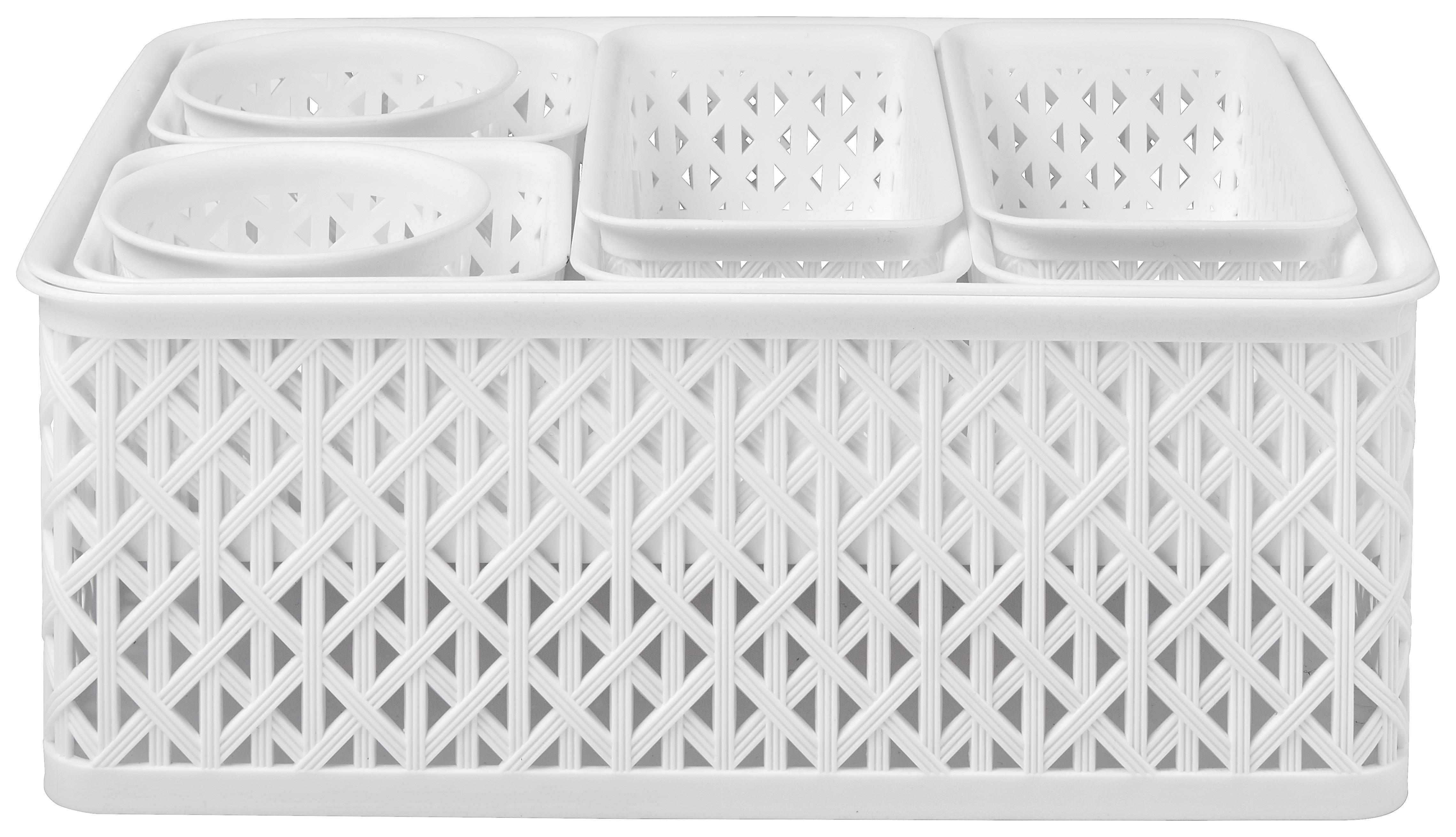 Konyhai Rendszerező Szett Mona - fehér, Konventionell, műanyag (34,8/11,5/25,5cm) - Modern Living