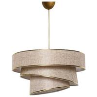 LAMPA WISZĄCA COUPER - beżowy/kolor złoty, Konventionell, tworzywo sztuczne/metal (40/72cm)