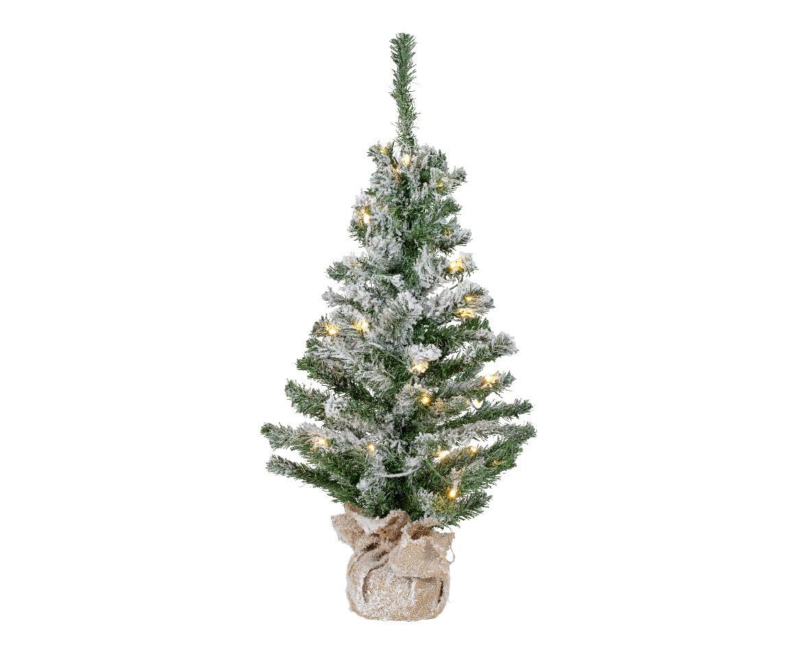 CHOINKA IMPERIAL MINIBAUM - zielony/biały, Basics, tworzywo sztuczne/metal (41/75cm) - X-Mas