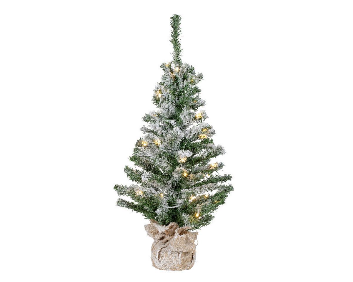 CHOINKA IMPERIAL MINIBAUM - zielony/biały, Basics, tworzywo sztuczne/metal (41/75cm) - X-Mas