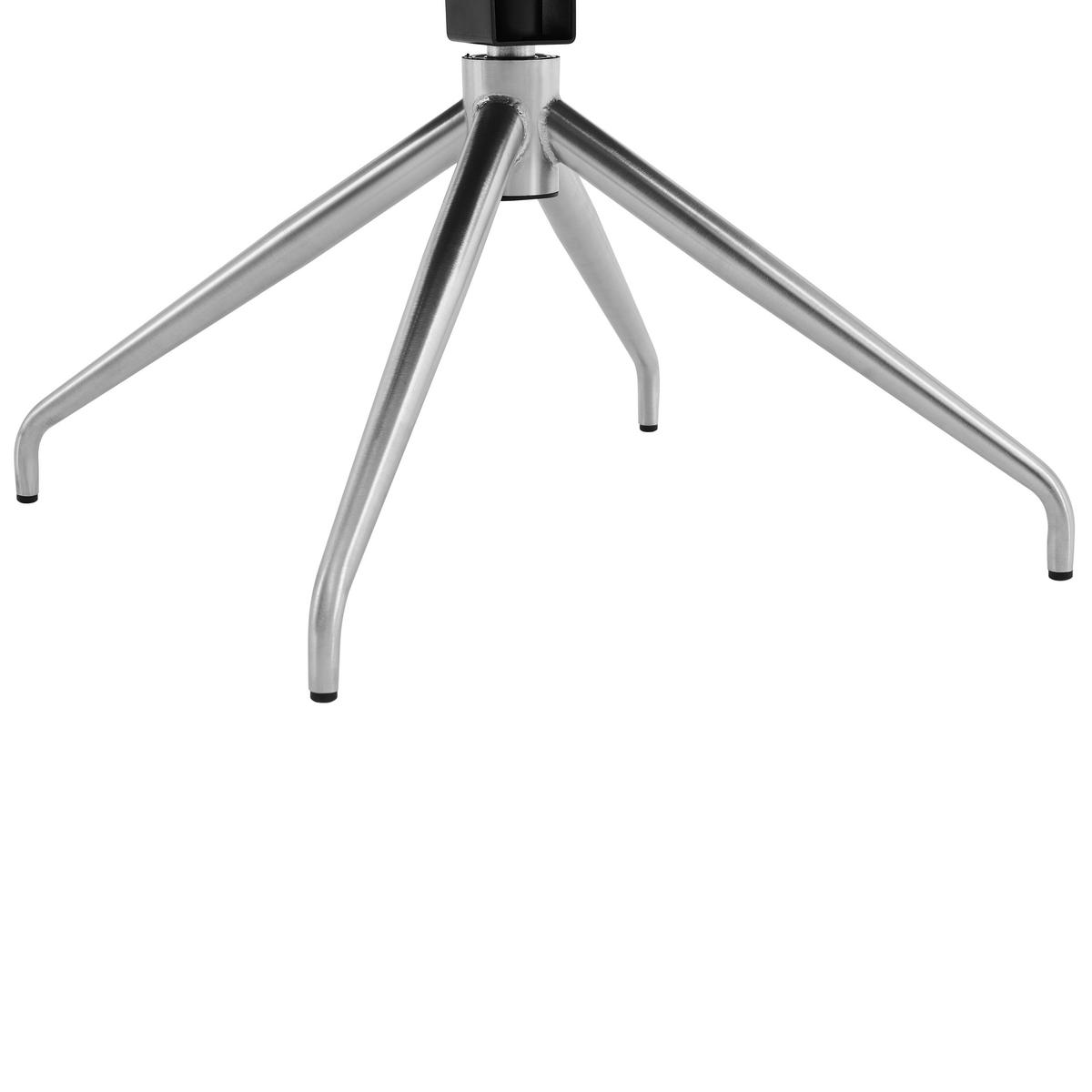 KRZESŁO EMMA - kolor stalowy/taupe, Design, metal/tkanina (51,5/89,5/65cm) - Novel