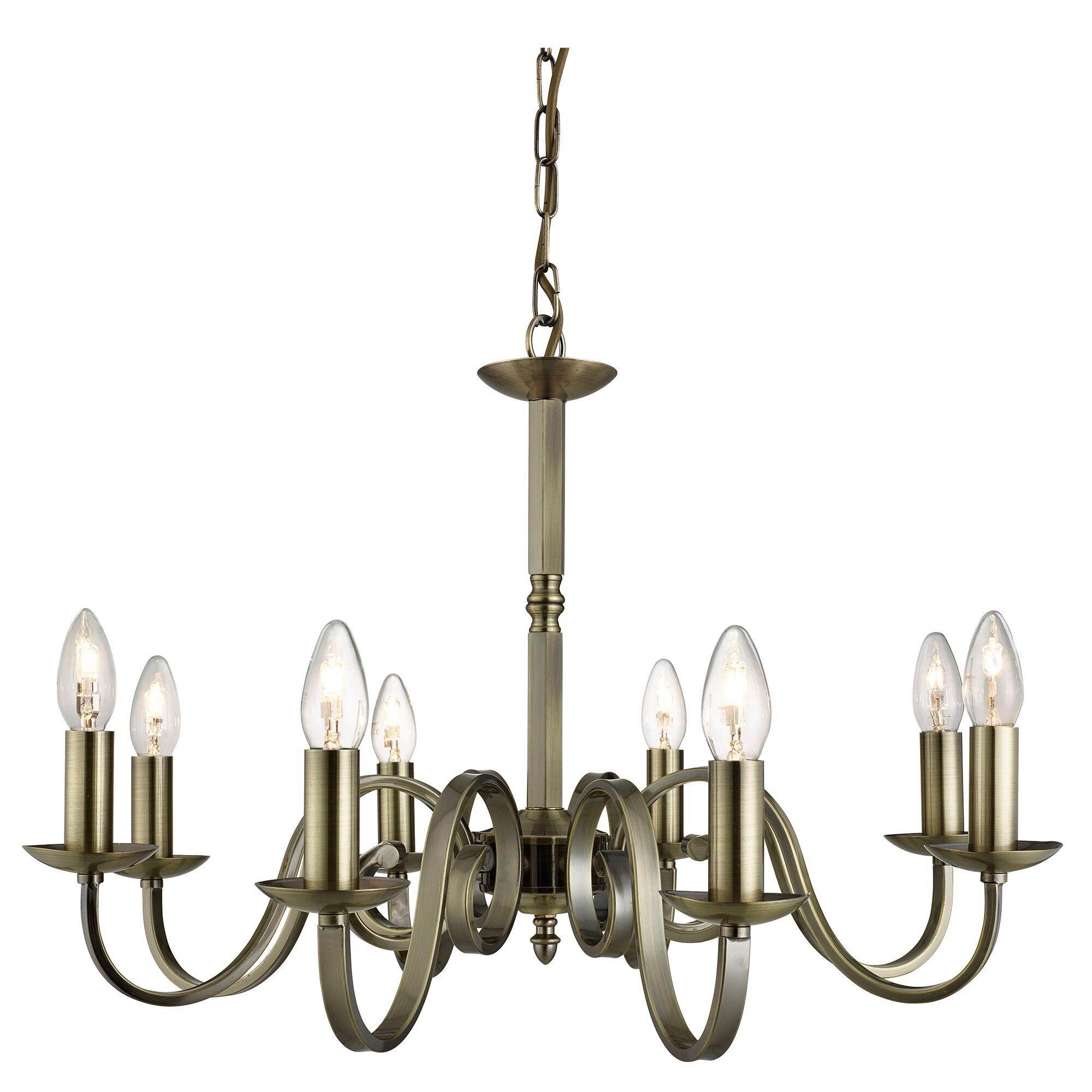 Csillár 1508-8ab Richmond - sárgarézszínű, Design, fém (65/94cm)