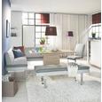 Eckbank in Grau - Chromfarben/Grau, MODERN, Textil/Metall (208/170cm) - PREMIUM LIVING