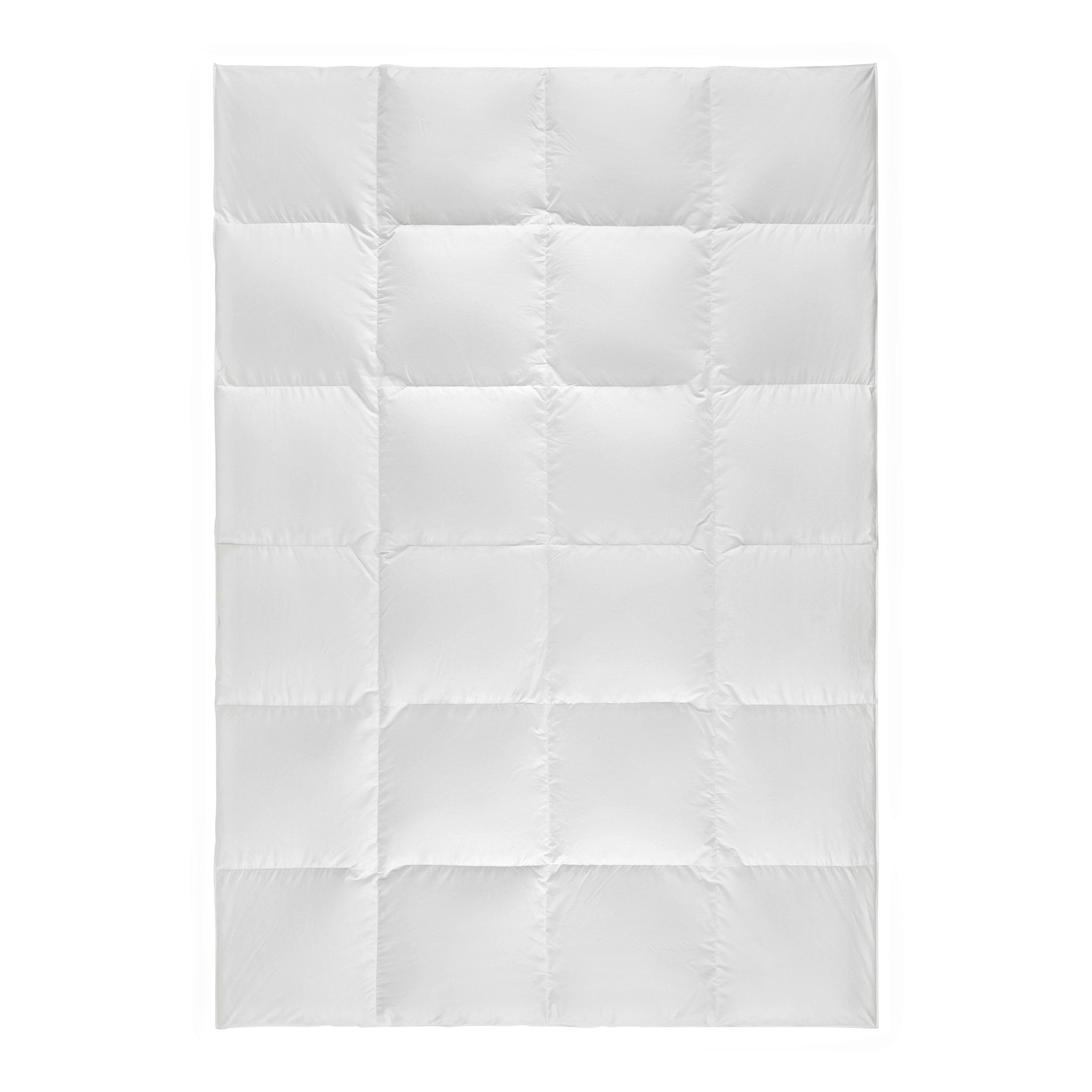 Pilotă casetată Henriette - alb, textil (135/200cm)
