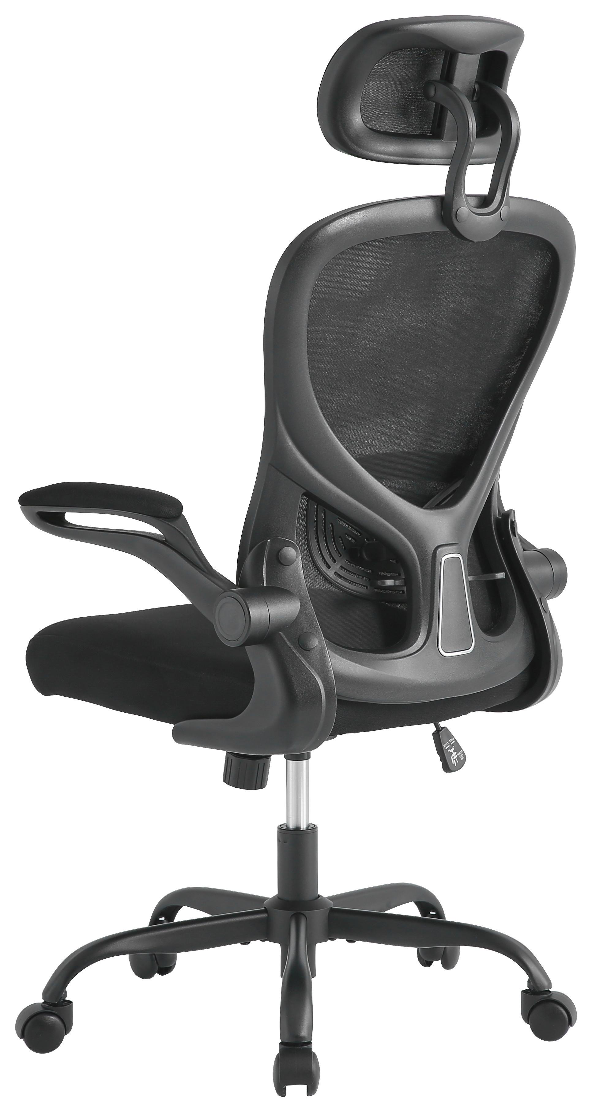 Uredska Stolica Orion - crna, Moderno, drvo/metal (61/118-128/62cm) - Modern Living