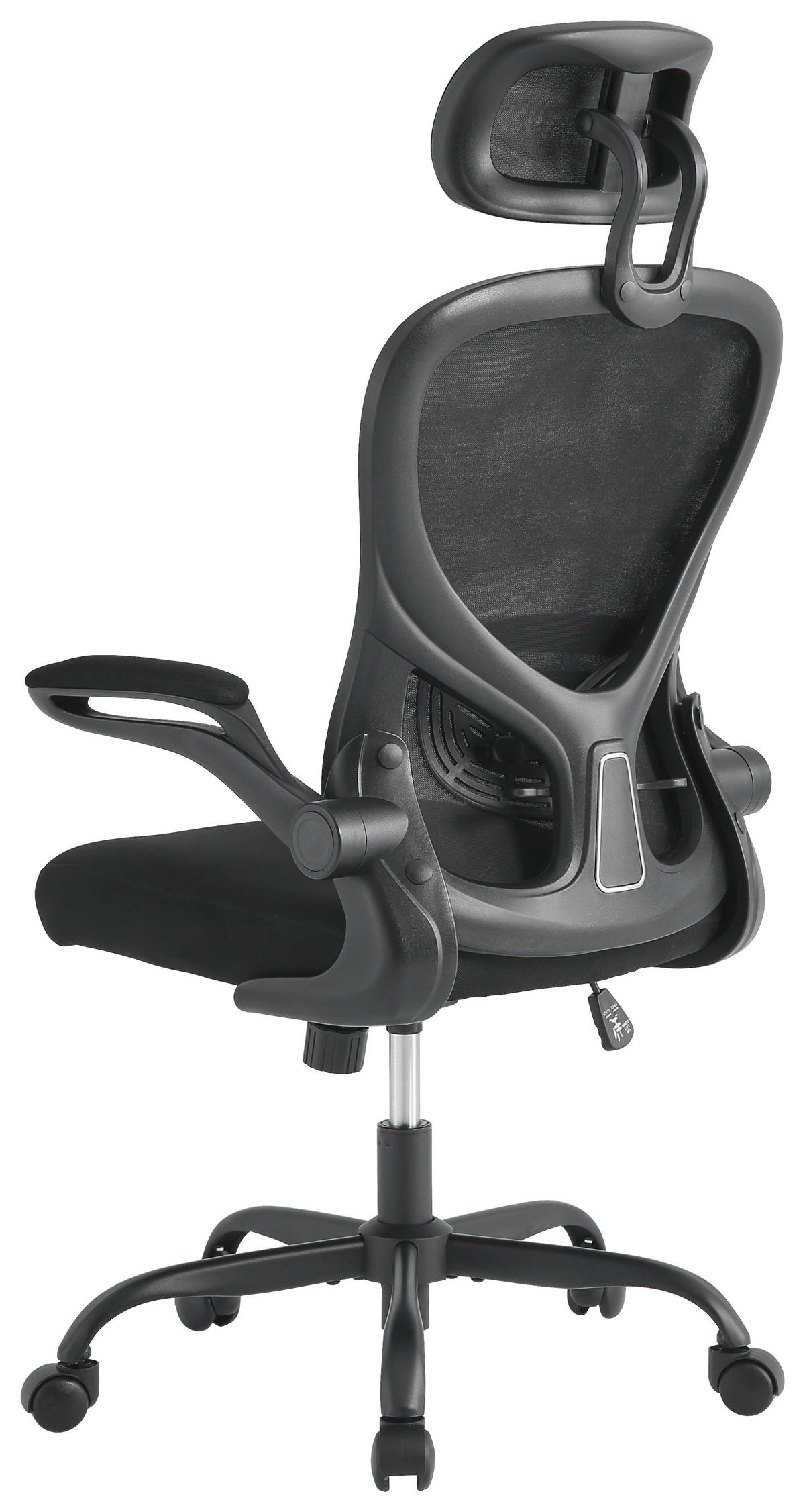 Uredska Stolica Orion - crna, Moderno, drvo/metal (61/118-128/62cm) - Modern Living
