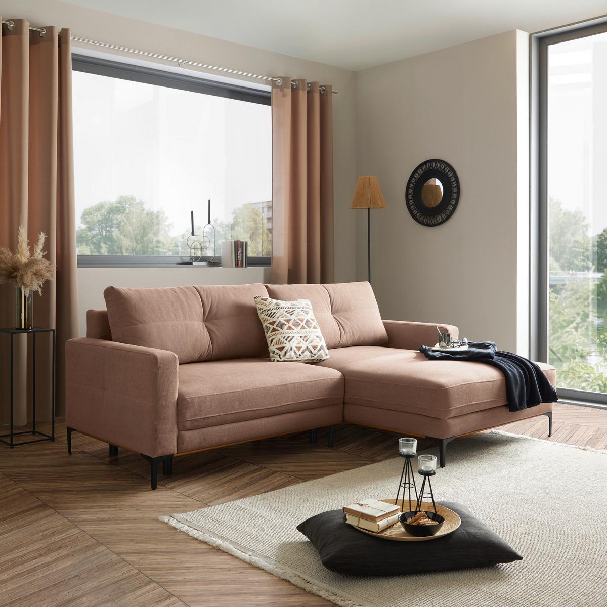 Coltar BERGAMO - roz, Modern, textil (238/162cm) - Mömax
