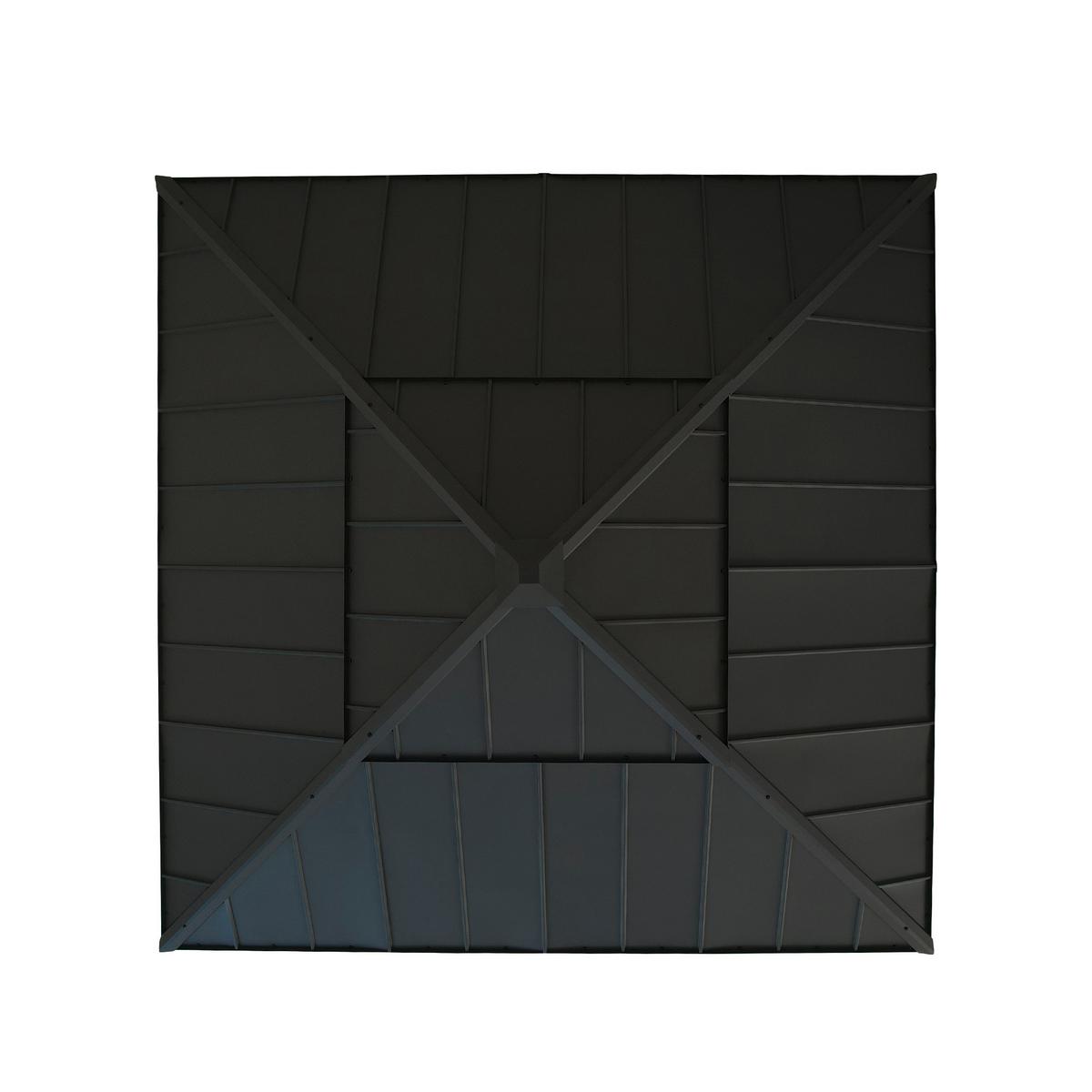 Pavillon Gazebo Pasu Anthrazit - Anthrazit, Basics, Metall (300/295/300cm) - Modante